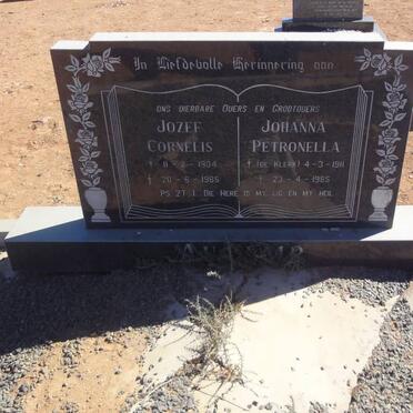 AUCAMP Jozef Cornelis 1904-1985 &amp; Johanna Petronella DE KLERK 1911-1985