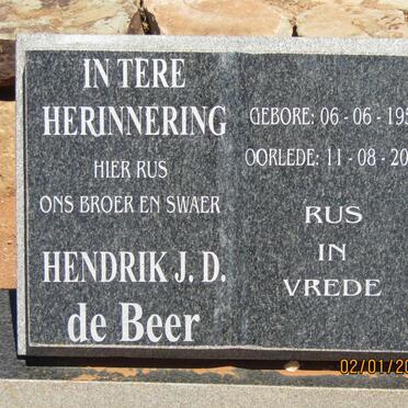 BEER Hendrik J.D., de 1959-2013