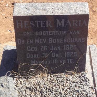 BONESCHANS Hester Maria 1925-1925