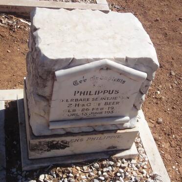 BEER Philippus, de 1932-1934