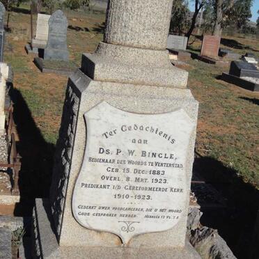 BINGLE P.W. 1883-1923