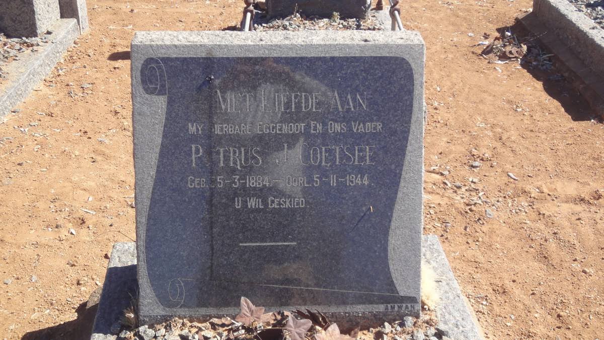 COETSEE Petrus J. 1884-1944