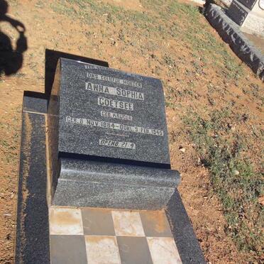 COETSEE Anna Sophia nee KRUGER 1884-1945