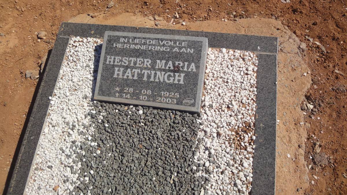HATTINGH Hester Maria 1925-2003