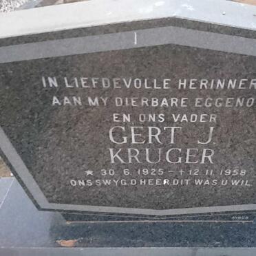 KRUGER Gert J. 1925-1958