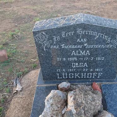 LÜCKHOFF Alma 1905-1912 :: LUCKHOFF Olga 1917-1917