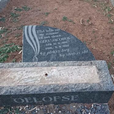 OELOFSE Gert Jacobus 1918-1962