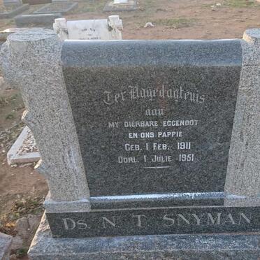 SNYMAN N.T. 1911-1951