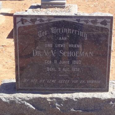 SCHOEMAN V.V. 1900-1932