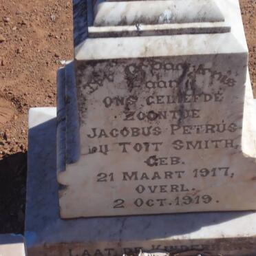 SMITH Jacobus Petrus du Toit 1917-1919