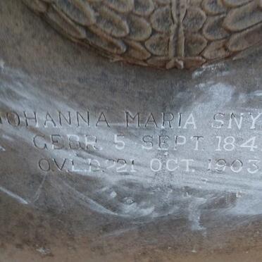 SNYMAN Johanna Maria 1847-1903