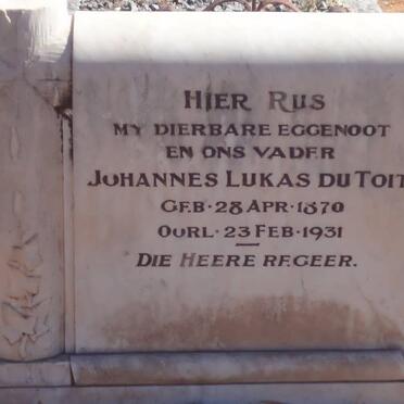 TOIT Johannes Lukas, du 1870-1931