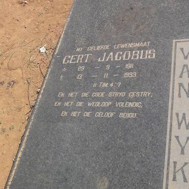WYK Gert Jacobus, van 1911-1993