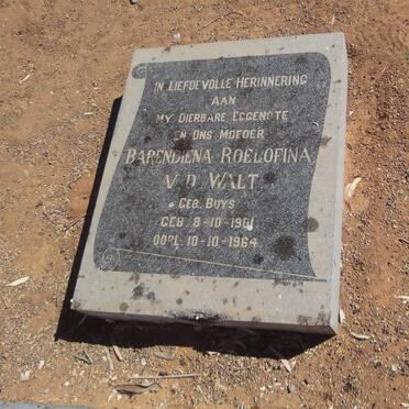 WALT Barendina Roelofina, v.d. nee BUYS 1901-1964