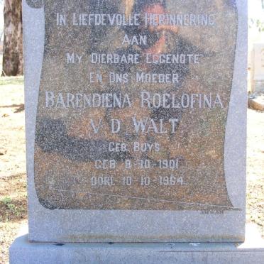 WALT Barendiena Roelofina, v.d. nee BUYS 1901-1964
