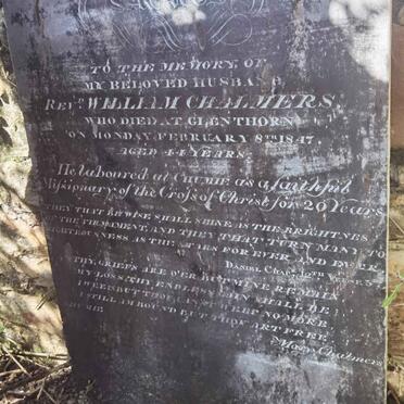 CHALMERS William -1847