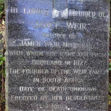 WEIR Janet