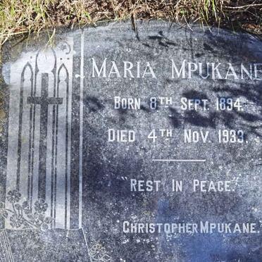 MPUKANE Maria 1894-1933