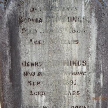 CUMMINGS Henry -1891 &amp; Sophia -1888