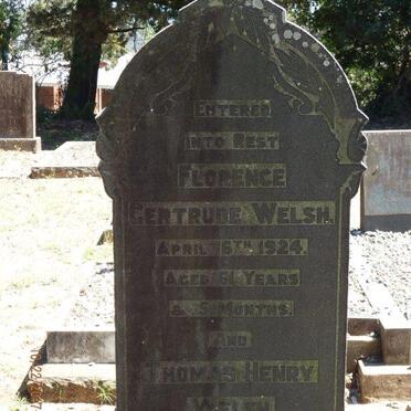 WELSH Thomas Henry -1930 &amp; Florence Gertrude -1924