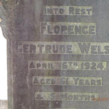 WELSH Thomas Henry -1930 &amp; Florence Gertrude -1924