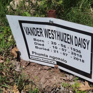 WESTHUIZEN Daisy, van der 1936-2018