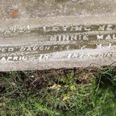 LANGFIELD Minnie Maud 1877-1878 :: JAMES Ethel May 1877-1878