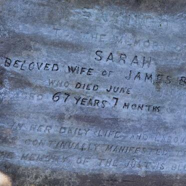 BARNES Sarah :: SHORT James Frederick Meredith 