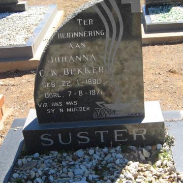 BEKKER Johanna C.K. 1888-1971