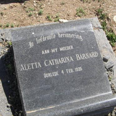 BARNARD Aletta Catharina -1935