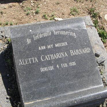 BARNARD Aletta Catharina -1935