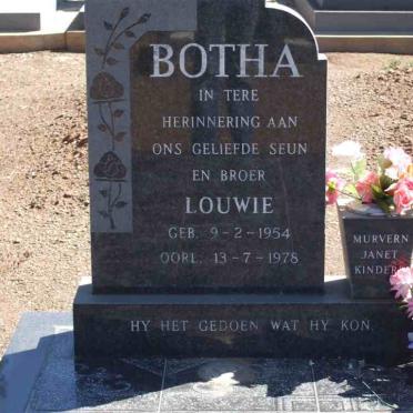 BOTHA Louwie 1954-1978