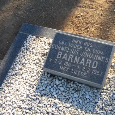 BARNARD Cornelius Johannes 1911-1987