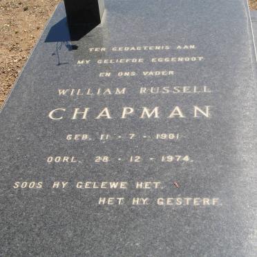 CHAPMAN William Russell 1901-1974