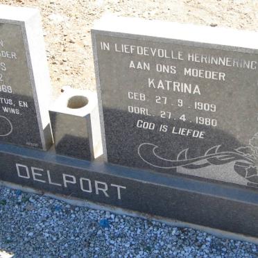 DELPORT Petrus Jacobus 1902-1969 &amp; Katrina 1909-1980 