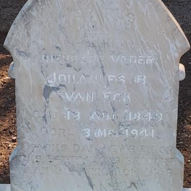 ECK Johannes B., van 1849-1941