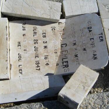 EHLERS J.F.S. 1876-1941 &amp; Anna L.C. nee SCHOONRAAD 1874-1947