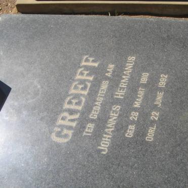 GREEFF Johannes Hermanus 1910-1992