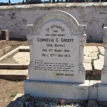 GREEFF Cornelia C. nee BOTHA 1856-1925