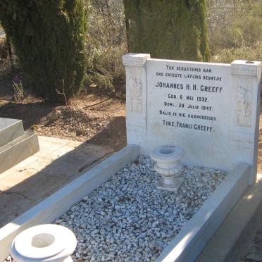 GREEFF Johannes H.H. 1932-1947