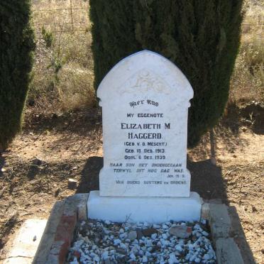 HAGGERD Elizabeth nee v.d. MESCHT 1913-1939