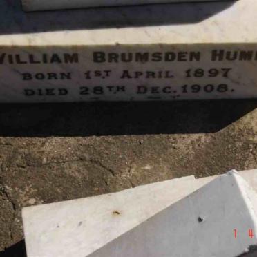 HUME William Brumsden 1897-1908