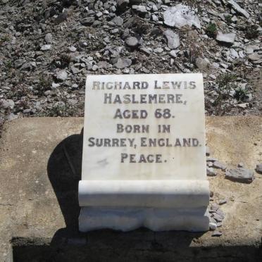 HASLEMERE Richard Lewis 