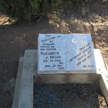 KILIAN Elizabeth J. 1913-1939