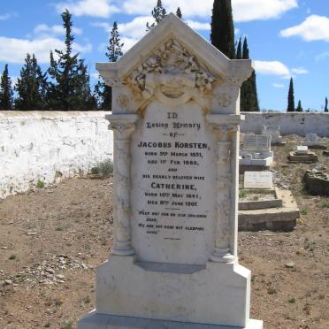 KORSTEN Jacobus 1831-1880 &amp; Catherine 1841-1907
