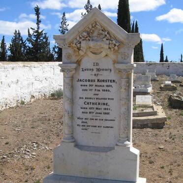 KORSTEN Jacobus 1831-1880 &amp; Catherine 1841-1907