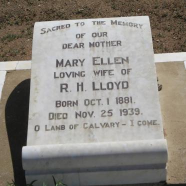 LLOYD Mary Ellen 1881-1939