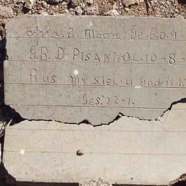 MOORE Anna E.  nee D. PISANI 1841-1949