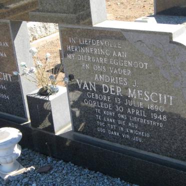 MESCHT Andries J., van der 1890-1948 &amp; Catharina M. 1894-1984 