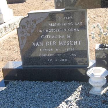 MESCHT Andries J., van der 1890-1948 &amp; Catharina M. 1894-1984
